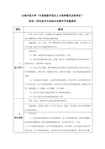 机电一体化专业综合实践环节实施