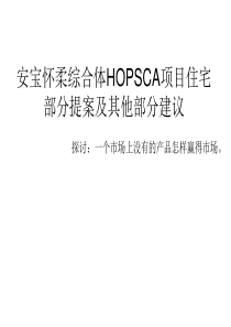 怀柔大型综合体HOPSCA项目整体策划报-86PPT