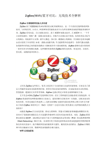 ZigBee、WiFi、蓝牙对比 无线技术全解析