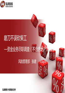 资金业务尽职调查课件