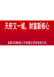 成都CBD天府又一城地下空间整合利用策划方案_75PPT