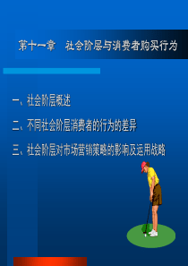 第十一章  社会阶层与消费者购买行为