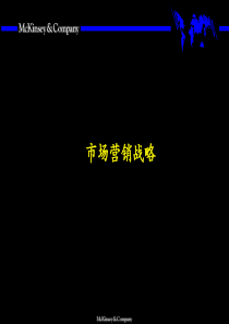 《麦肯锡市场营销战略手册》(62页)