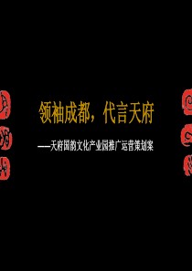 成都市天府国韵文化产业园推广运营策划案