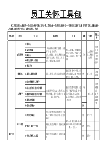 员工关怀实施方案.excel