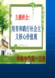 培育和践行社会主义核心价值观课件(共30张PPT)