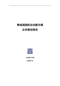 成都青城湖国际运动新市镇总体策划报告