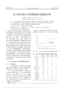 辽宁省石化产业发展现状及思路分析-韩微微