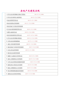 房地产及建筑法规