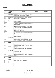 企业防汛检查表