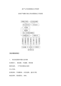 房产公司全程策划工作程序