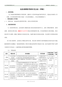 法务部绩效考核补充办法(11.5草案)