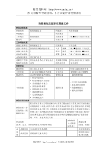 投资策划部总监岗位说明书(1)