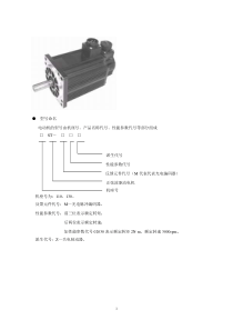 型号命名电动机的型号由机座号、产品名称代号、性能参数代号等