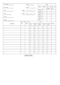 工业工程流程程序图模板