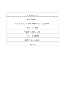 基于盗版冲击态势下软件产品定价方法研究(1)