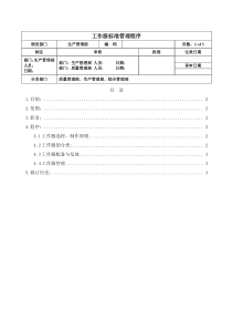 工作服标准管理程序