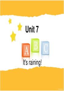 新目标七年级下册复习课件Unit7-Its-raining.