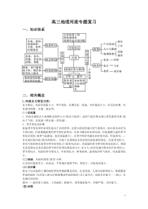 高三地理河流专题复习(教师版)