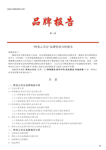 网易云音乐的品牌资质分析报告