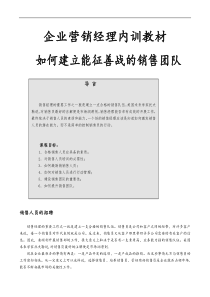 如何建立能征善战的销售团队-产品开发的选项(doc 40) 