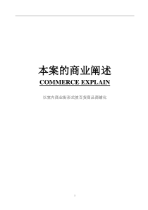 本案的商业阐述-国内小城市购物中心策划(DOC18)(1)