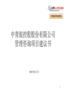 股份有限公司管理咨询项目建议书