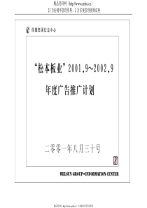 松本板业面市推广策划案(1)