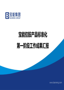 宝能控股产品标准化第一阶段工作成果汇报模板2(成本未填)