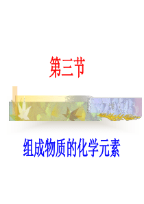 3.3组成物质的化学元素课件1(沪教版九年级)