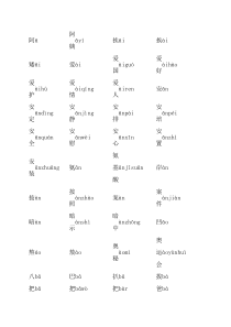 普通话考试字词1-3000