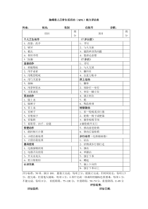 脑瘫患儿日常生活活动能力评估表