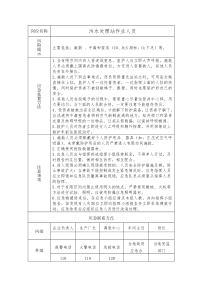 污水处理站作业人员应急卡(1)