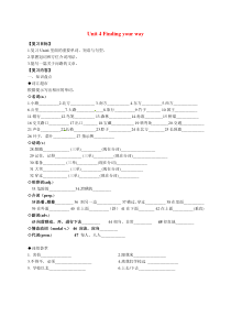 牛津译林版英语七年级下册-Unit-4复习学案和配套练习(无答案)