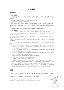 高中数学线性规划各类习题精选