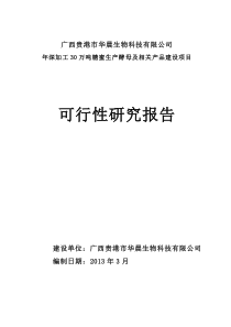 年深加工30万吨糖蜜生产酵母及相关产品可行性报告