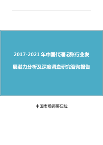 中国代理记账行业研究报告