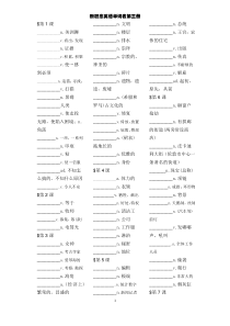 新概念英语第三册默写单词表(DOC)