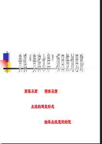江西贵溪市“贵滨水岸”项目策划思路