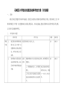 石岐区综合实践活动科抽考方案(讨论稿新)(1)