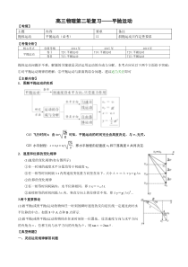 高三物理总复习——平抛运动--导学案