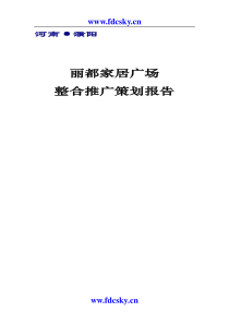 河南濮阳市丽都家居广场策划方案