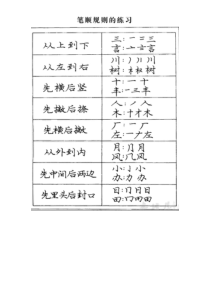 庞中华字帖入门