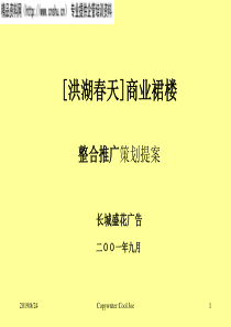 洪湖XX商业裙楼整合推广策划提案