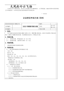 Sniuvv企业绩效考核方案(范例)(免费)