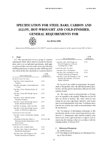 ASTM-A29-2007(中文版)热锻及冷加工碳素钢和合金钢棒一般要求的标准规范