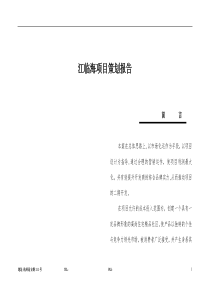 浙江临海项目策划报告(1)