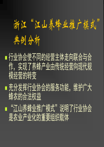 浙江江山养蜂业推广模式典例分析