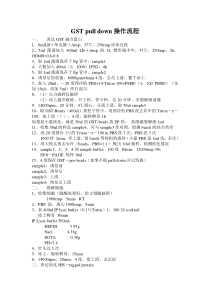 GST-pull-down操作流程