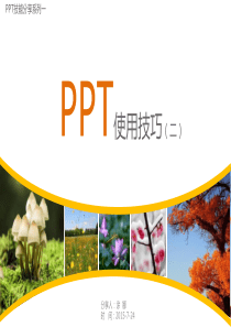 PPT使用技巧(二)